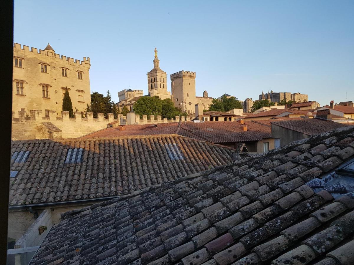 Apartamento Magnifique Duplex Vue Palais Des Papes Pres De Pont D'Aviñón Exterior foto